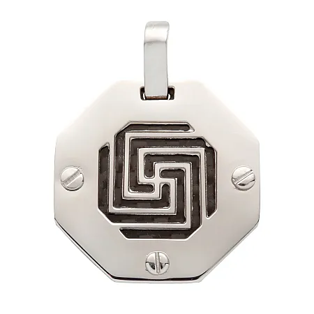 TRIBUTE, Ανδρικό Μενταγιόν από Ανοξείδωτο Ατσάλι