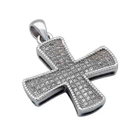 silverline, Ασημένιο Γυναικείο Μενταγιόν Σταυρός