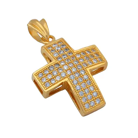 silverline, Ασημένιο Γυναικείο Μενταγιόν Σταυρός