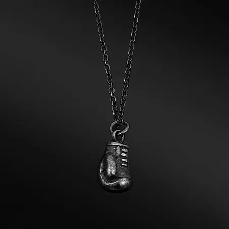 Κολιέ με γάντι του μποξ, unisex, από ανοξείδωτο ατσάλι,80cm, TRIBUTE