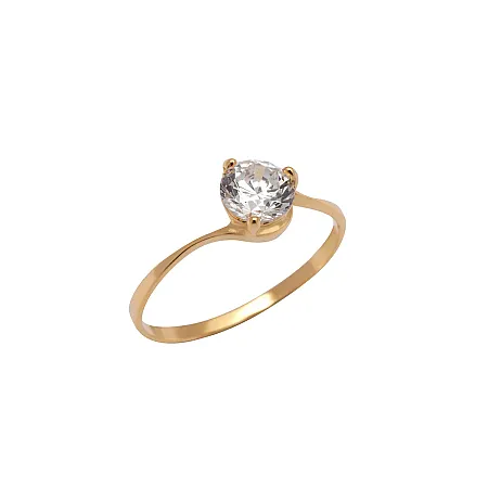 silverline,ασημένιο "Μονόπετρο" Γυναικείο Δαχτυλίδι με ζιργκόν