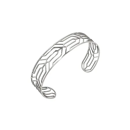 silverline, γυναικείο, βραχιόλι, από, ανοξείδωτο, ατσάλι με άσπρο, επιπλατίνωμα