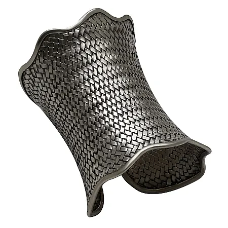 TRIBUTE, unisex, 990ασημένια, χειροποίητη, χειροπέδα, οξειδωμένη,